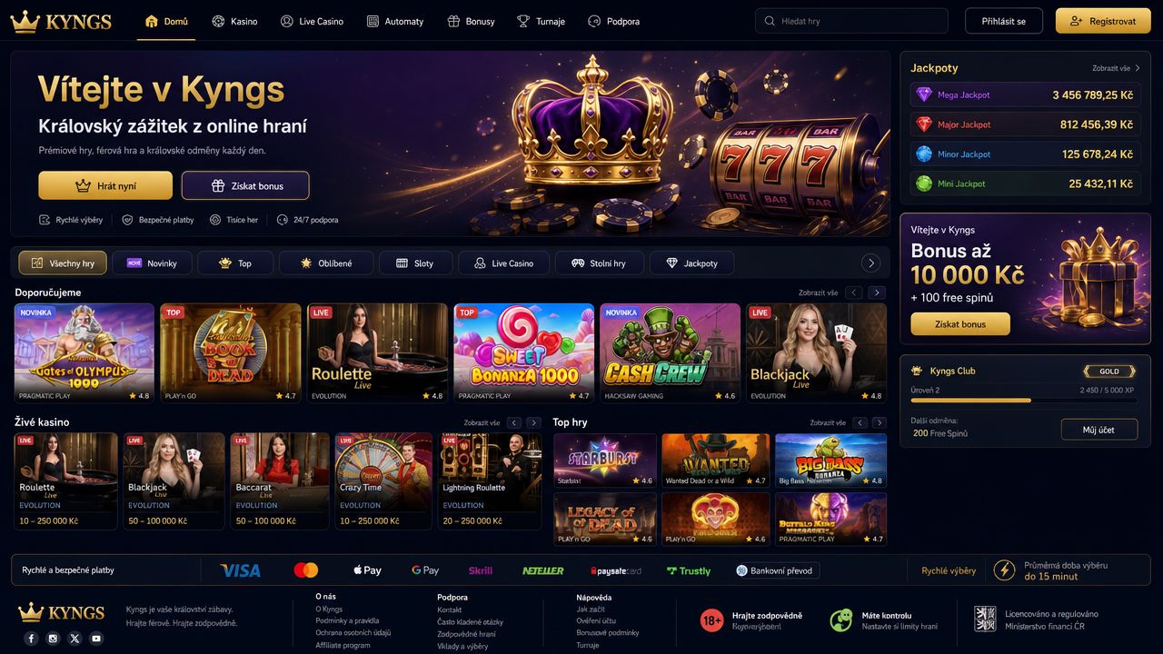 Obrázek online kasina Kyngs